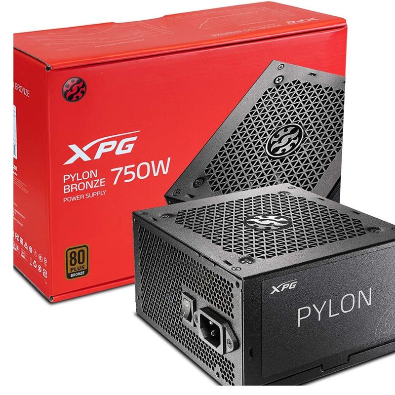 XPG - FUENTE  DE PODER XPG PYLON 750W BLACK 80 PLUS BRONZE