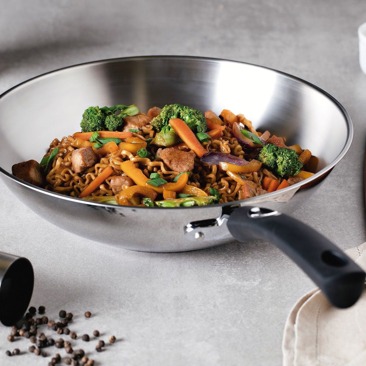 TRAMONTINA - Sartén Acero Inoxidable fondo triple 24cm Tramontina