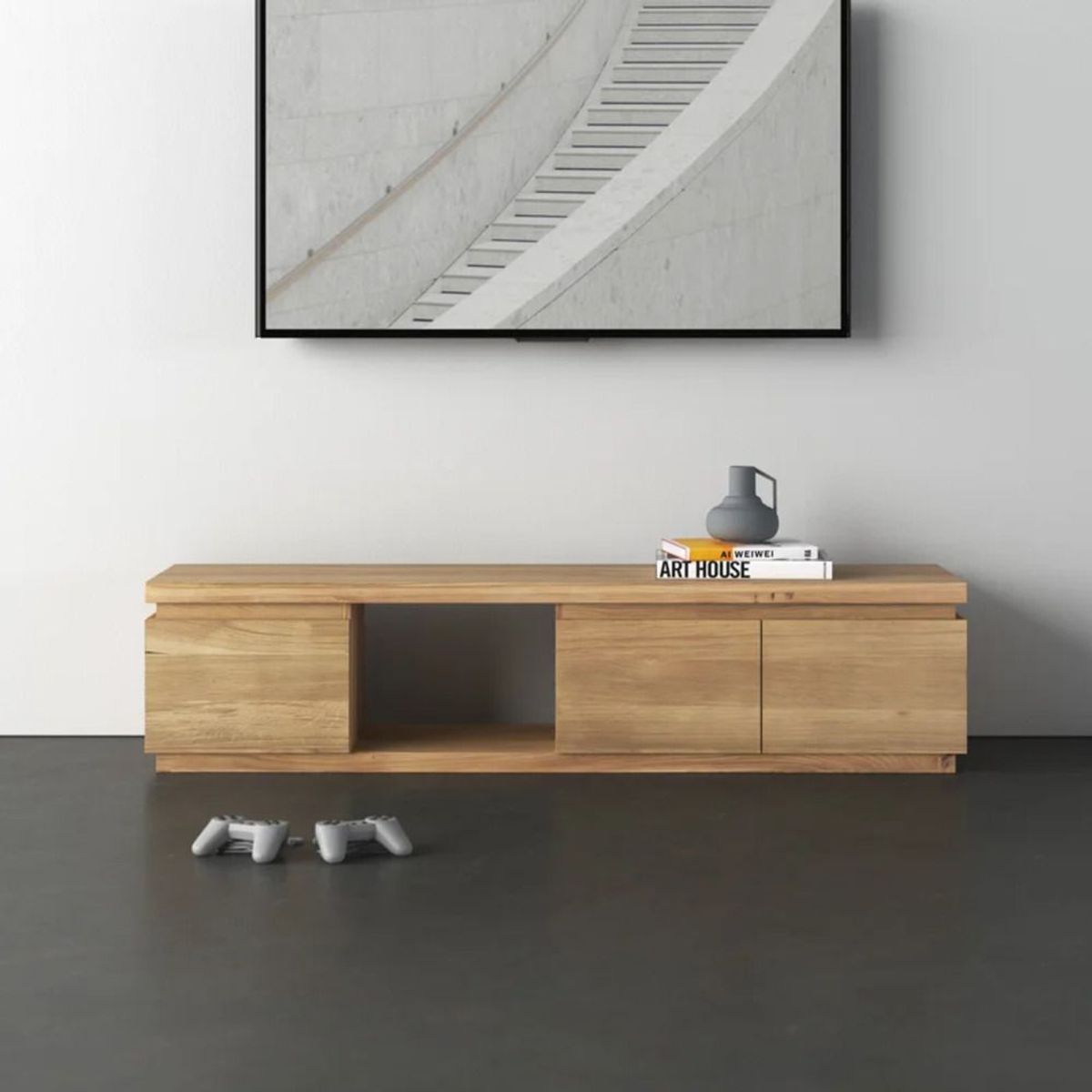 TU MESITA - Mesa de Tv Contemporánea Milano Duna 152cm TU MESITA