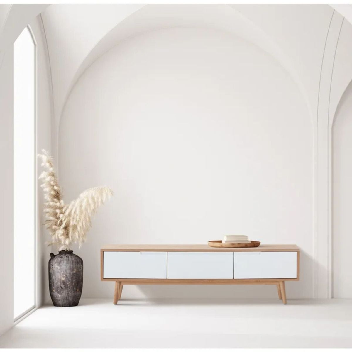 TU MESITA - Mesa de Tv Contemporánea Milón Duna 150cm TU MESITA