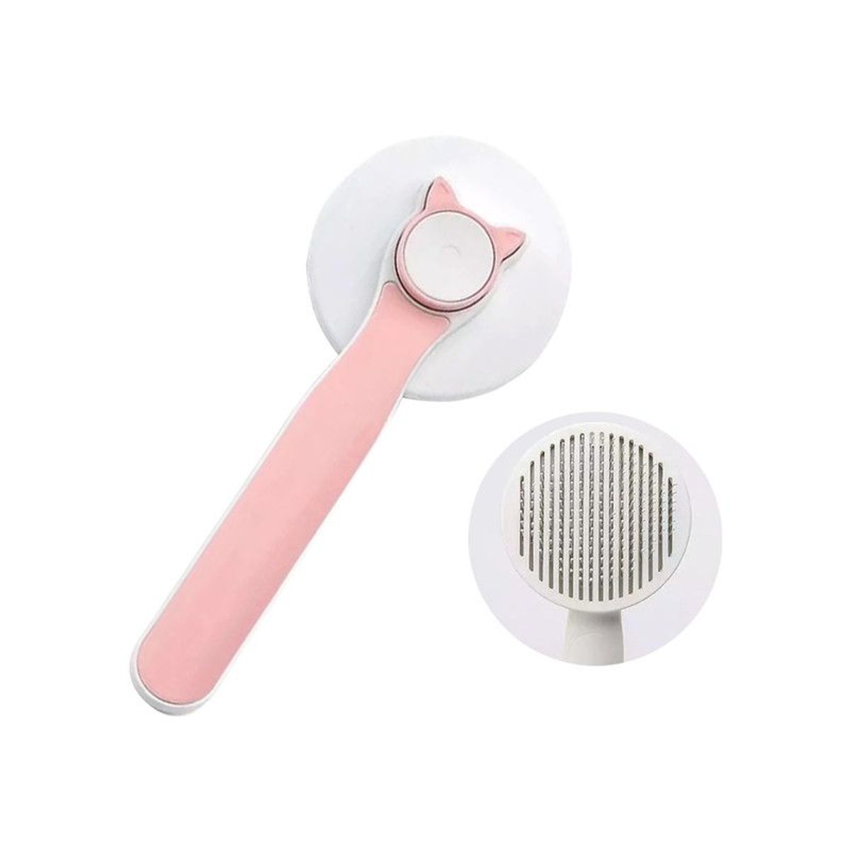 GENERICO - Cepillo removedor de pelos para mascotas Kiss Pet Rosa