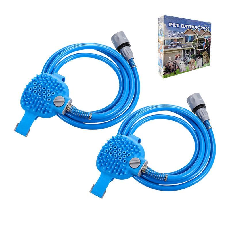 GENERICO - 2 Mangueras para bañar mascotas Pet Bathing Tool 228CM cu