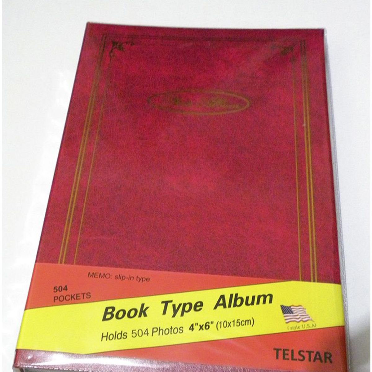 GENERICO - Álbum De 504 Fotos Recuerdos Tamaño Jumbo C/Rojo