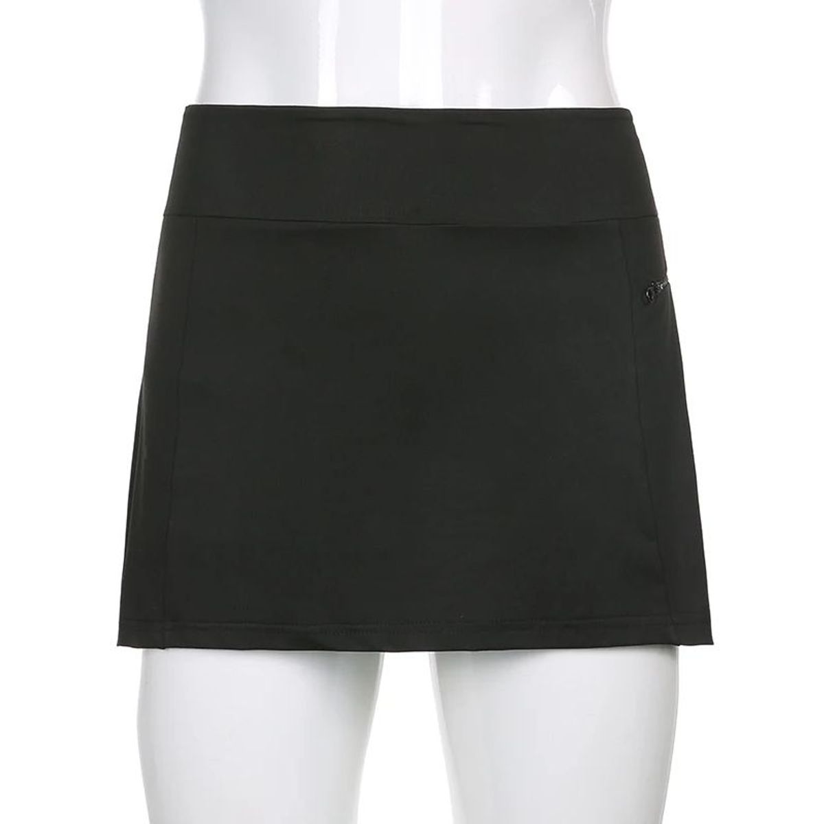 GENERICO - Mini Falda Con Ropa En El Interior - Negro