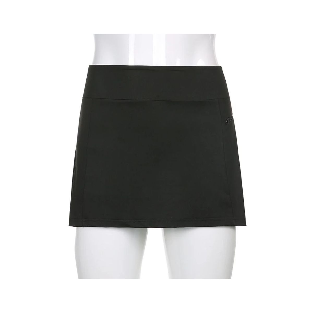 GENERICO - Mini Falda Con Ropa En El Interior - Negro