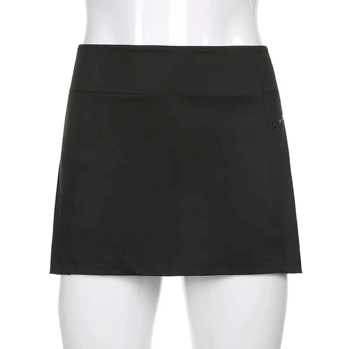 GENERICO - Mini Falda Con Ropa En El Interior - Negro