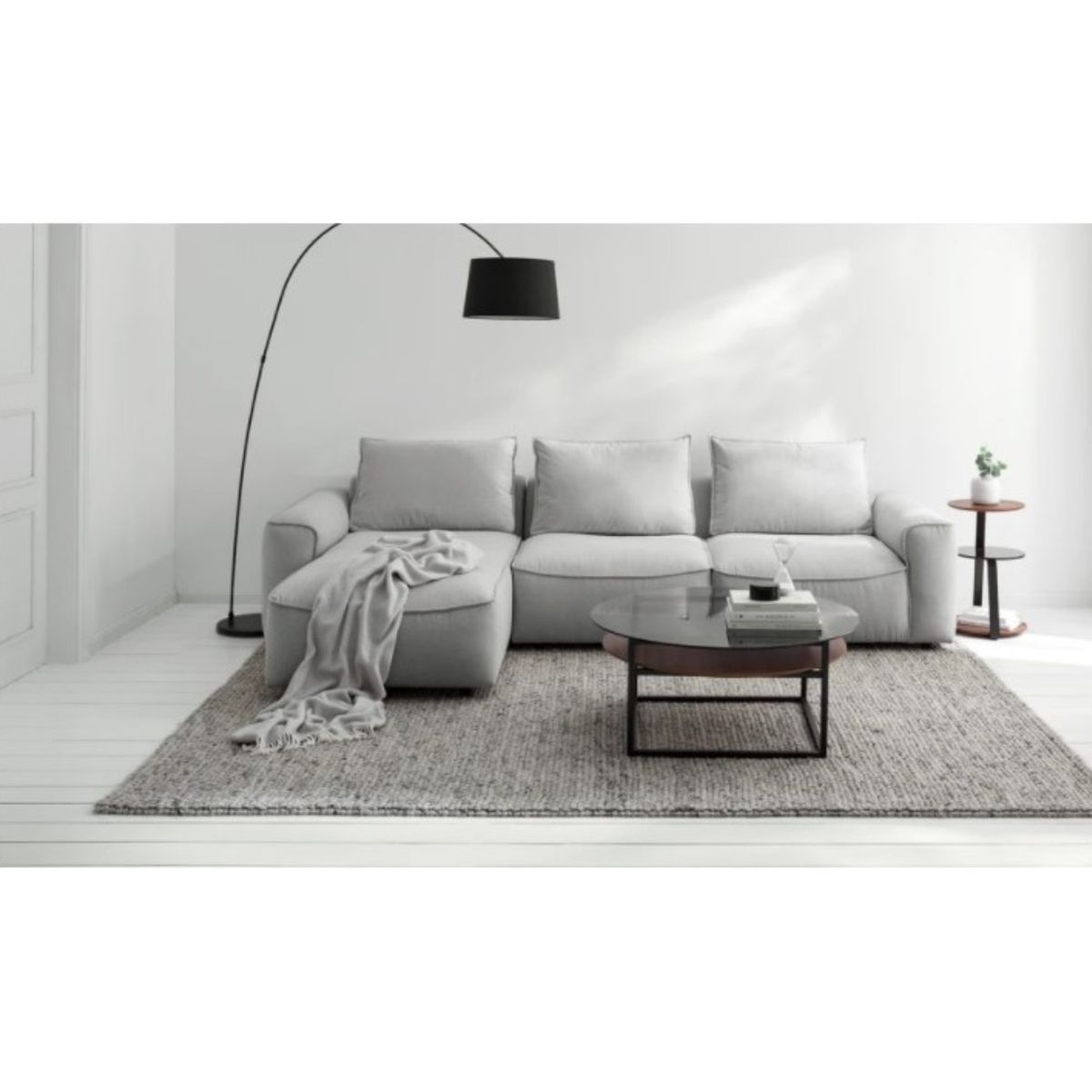 GENERICO - Seccional Izquierdo Esquinero Praga - Gris Claro