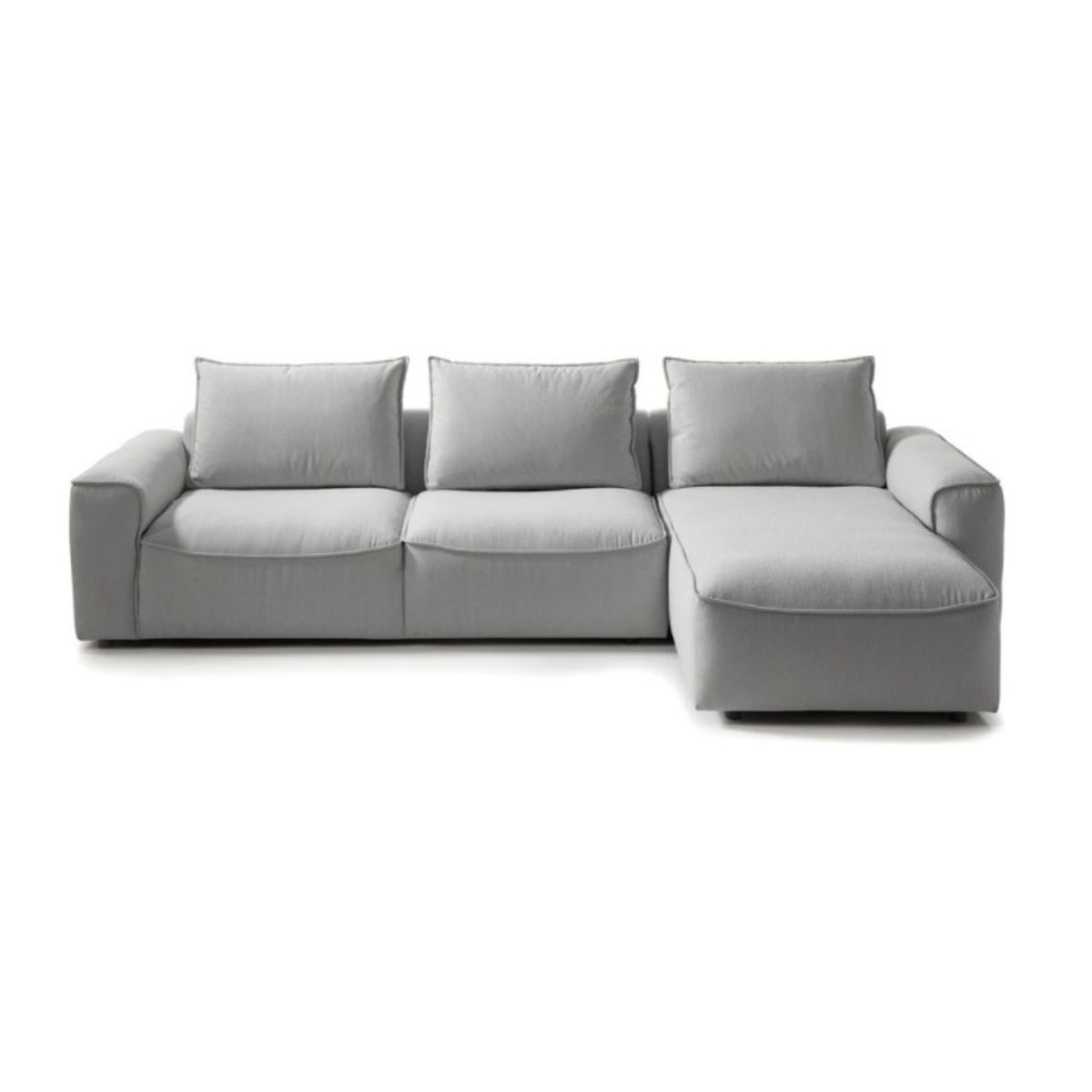 GENERICO - Seccional Derecho Esquinero Praga en Tela - Gris Claro