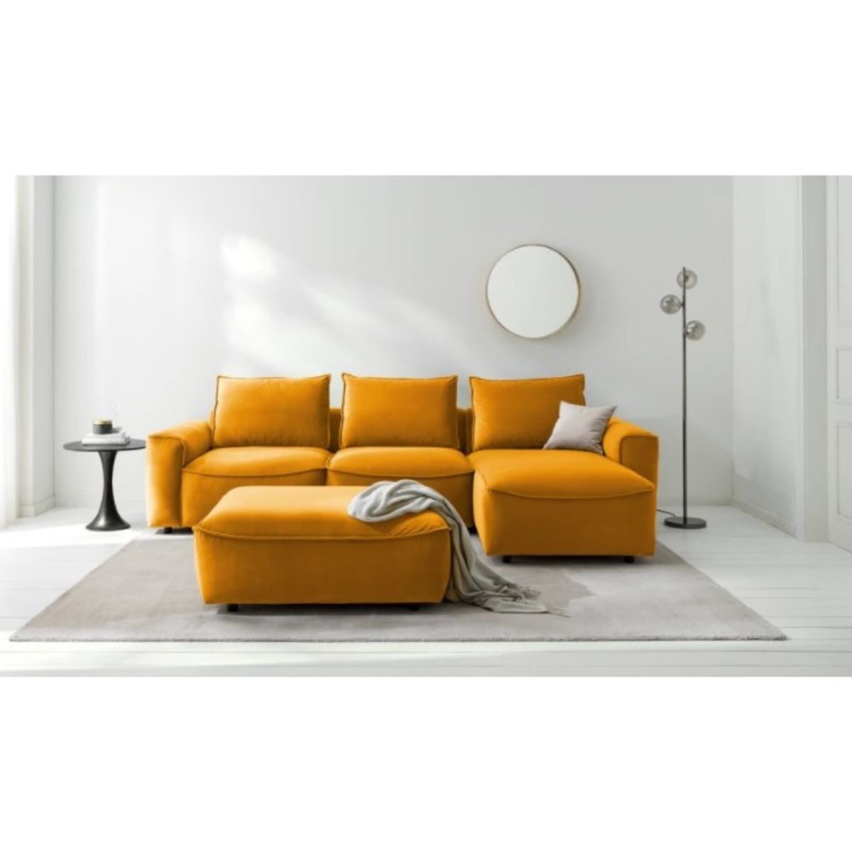 GENERICO - Seccional Derecho Esquinero Praga en Tela - Mostaza