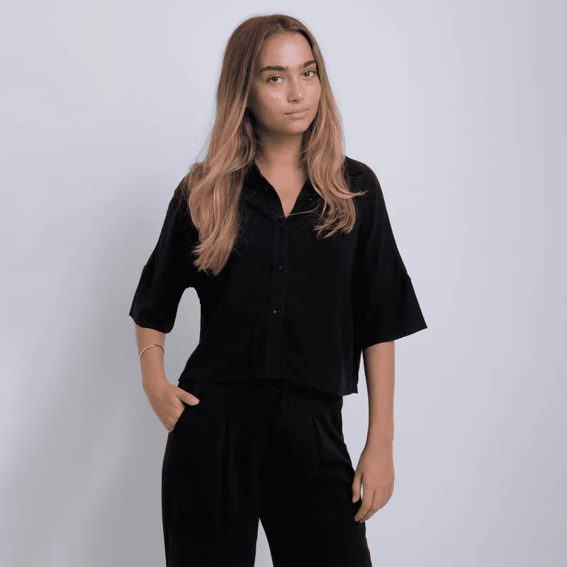 EVANIC - BLUSA SEMICROP LISA - EVANIC MUJER