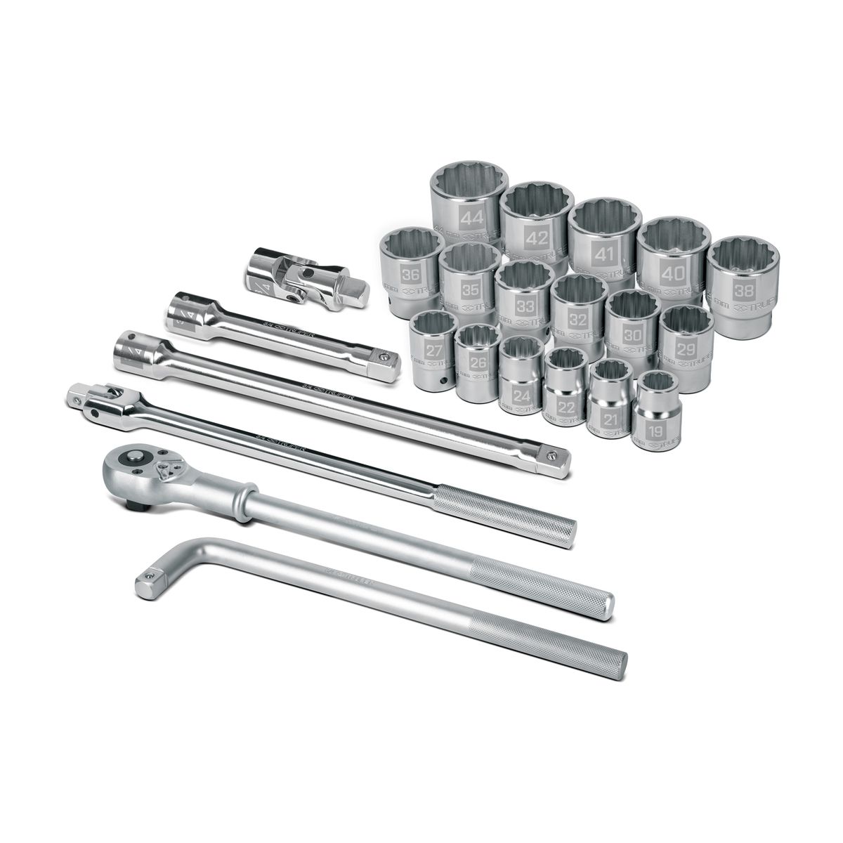 TRUPER - Juego de 23 herramientas cuadro 3/4" mm para mecánico COD 13874 Truper