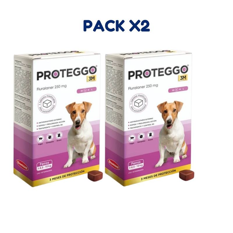 PROTEGGO - ANTIPULGAS PROTEGGO 4.5 A 10 KG PACK X2