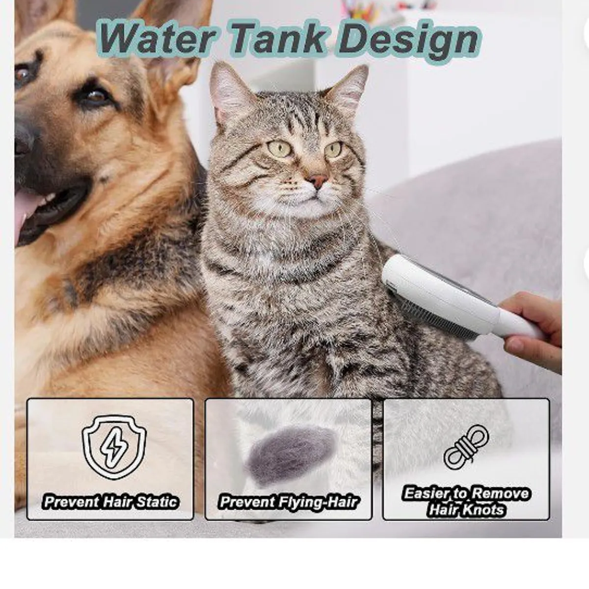 GENERICO - saca pelusa mascota 3 en 1