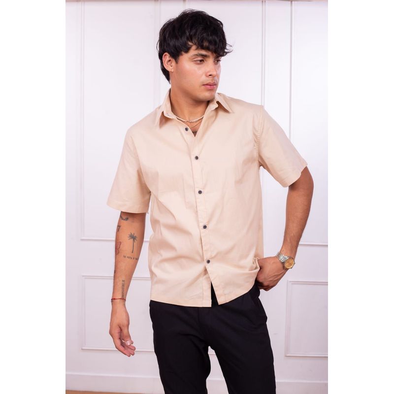 DM DEXMEN - Camisa Dexmen Boxy fit Beige