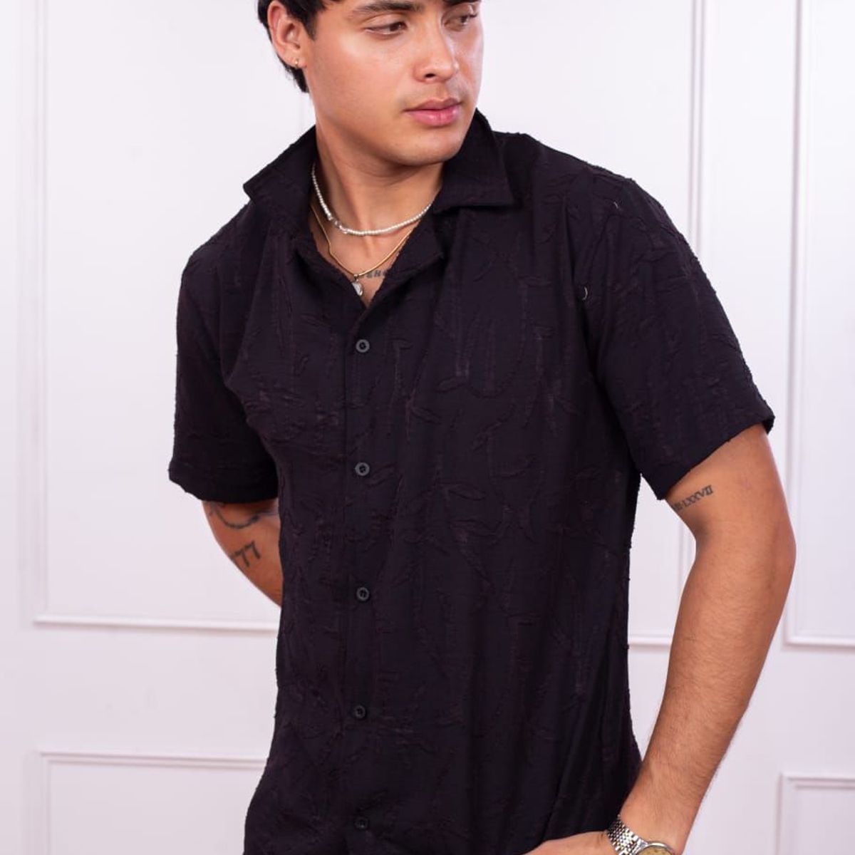 DM DEXMEN - Camisa Dexmen Boxy fit Negro