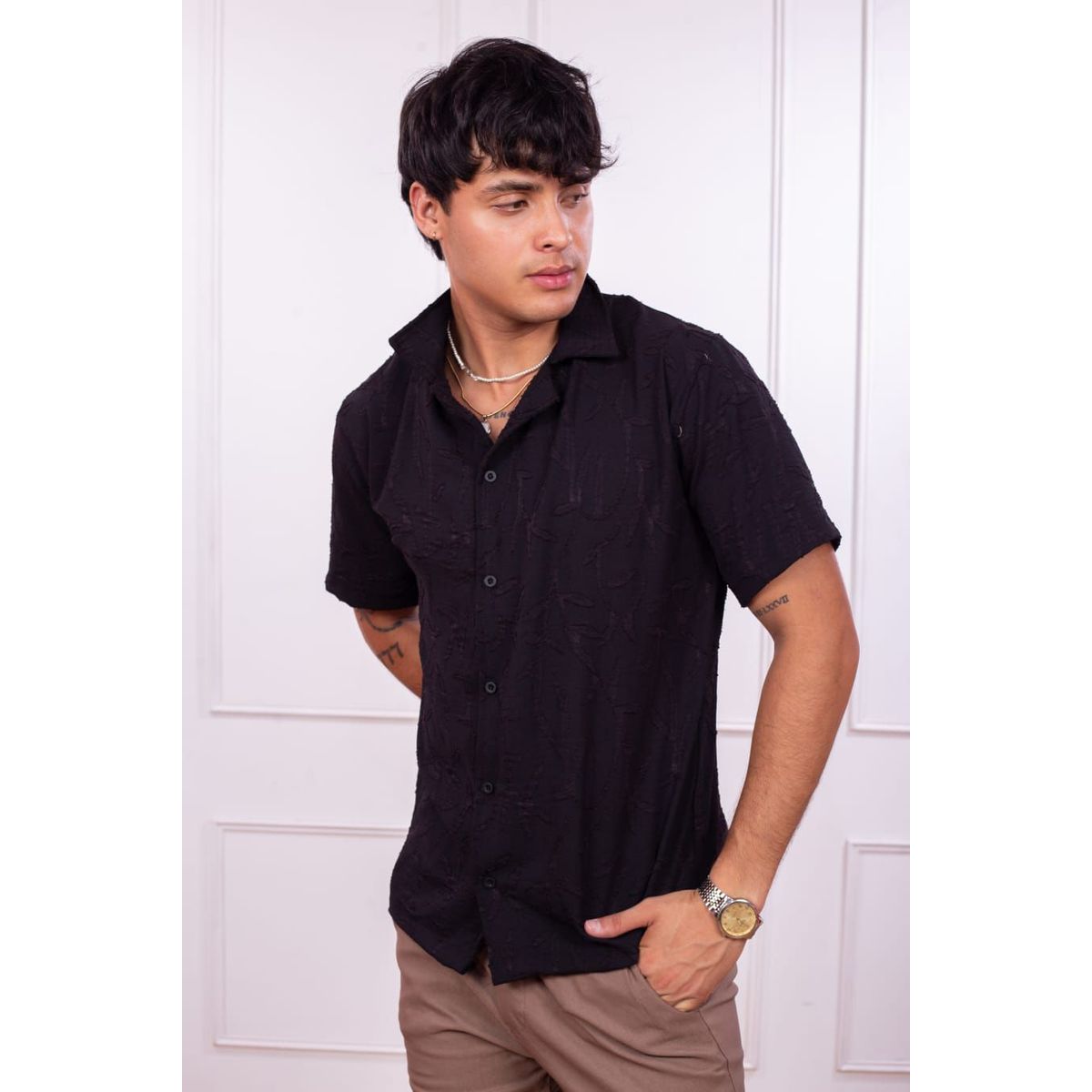 DM DEXMEN - Camisa Dexmen Boxy fit Negro