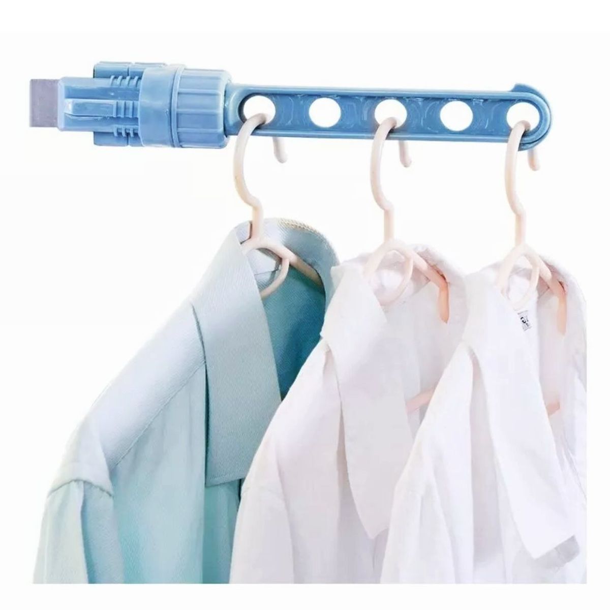 TODO FIT - Colgador de Ventana Multiusos Organizador Tendedero Celeste