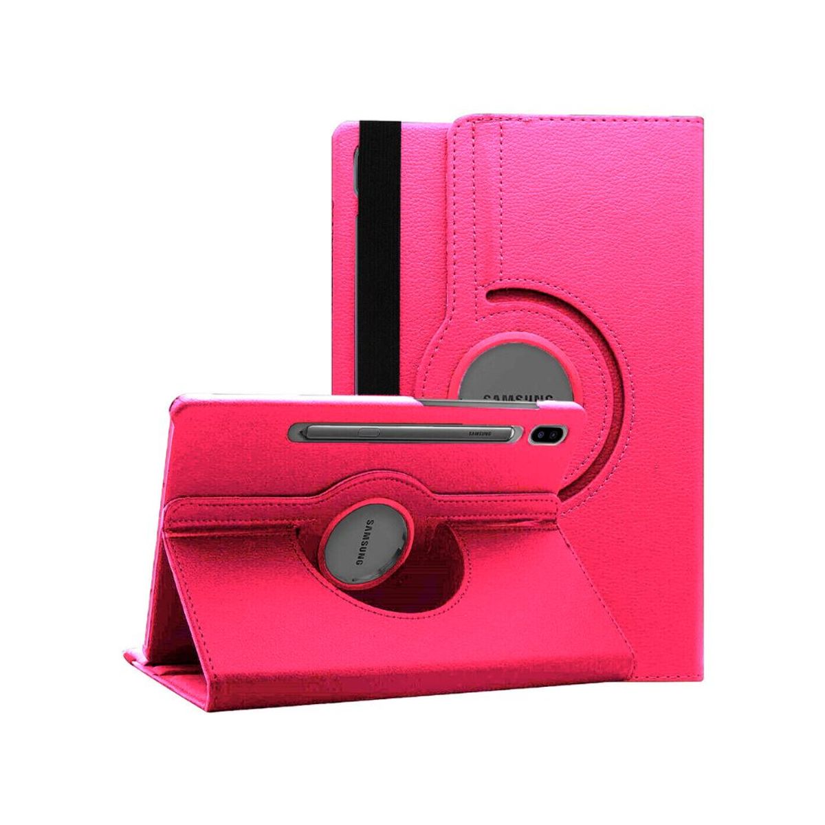 FUNDAANTIGOLPES - Funda Giratoria Fucsia para tablet Samsung Galaxy Tab S9