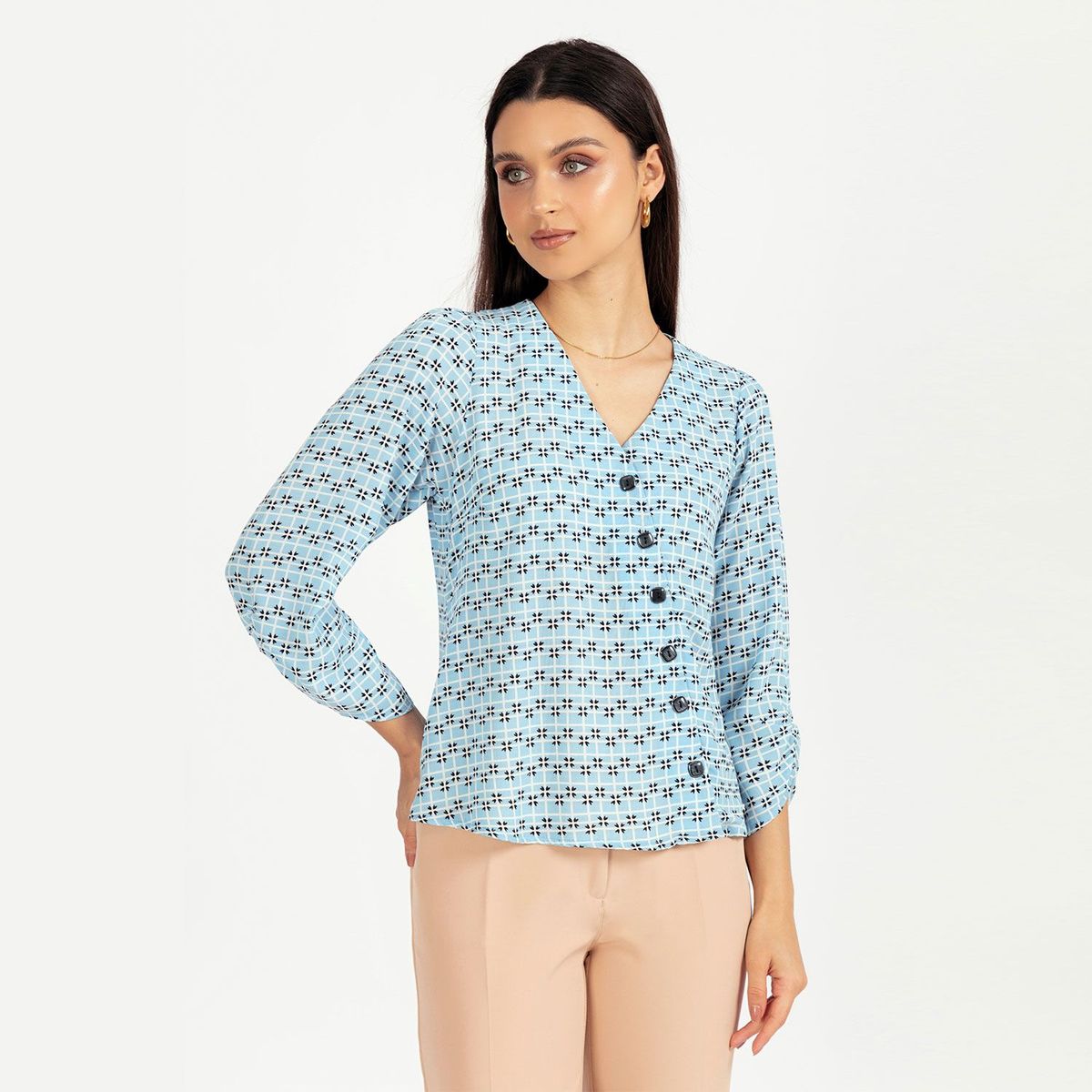 TEILOR - Blusa Asimetrica Mujer