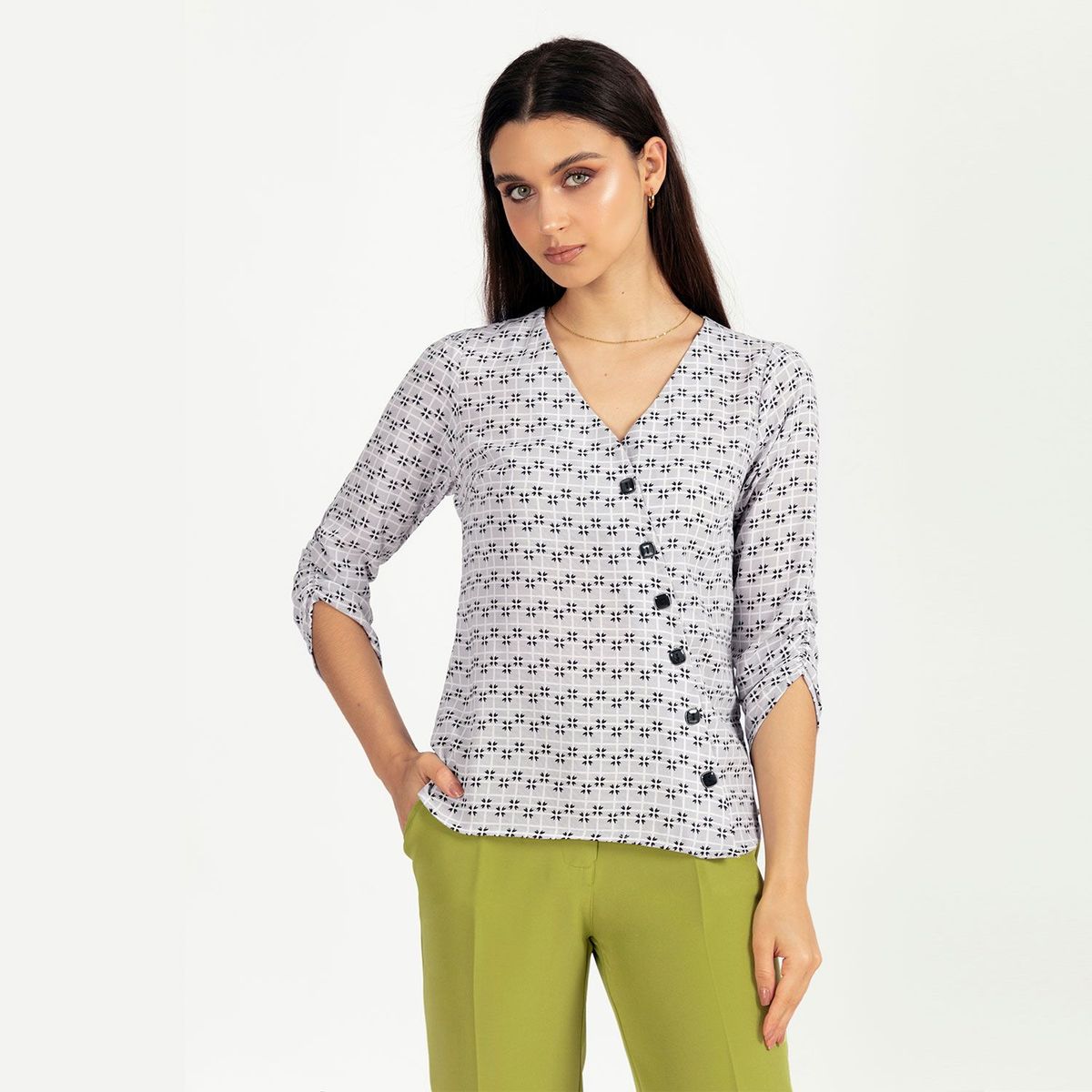 TEILOR - Blusa Asimetrica Mujer