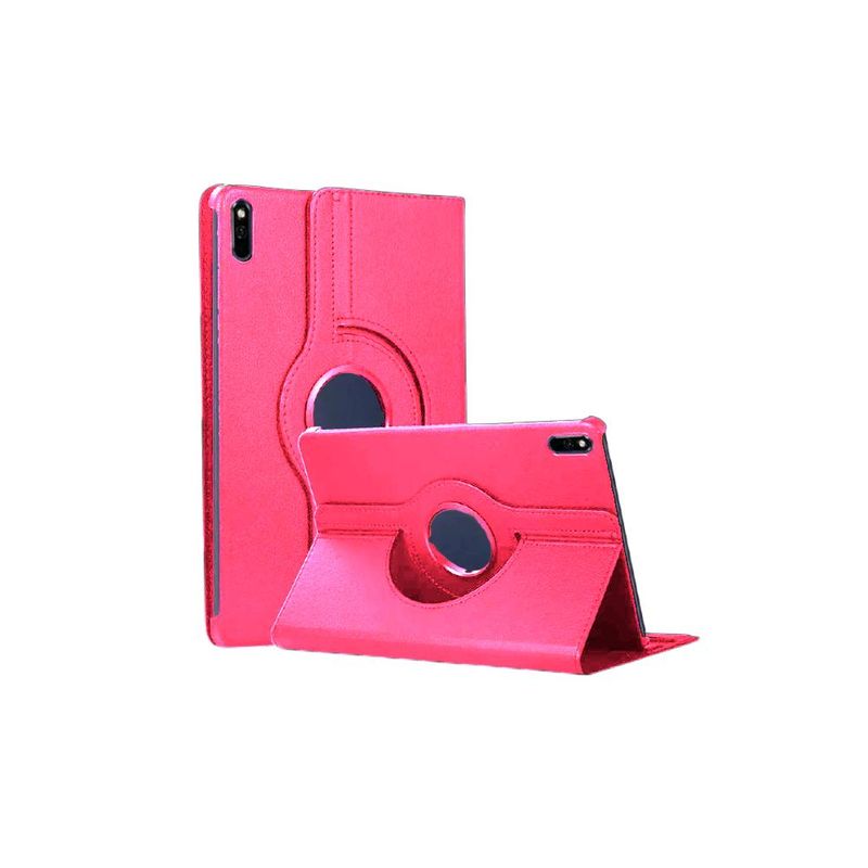 GENERICO - Funda Giratoria Fucsia para tablet Huawei MatePad 10.8