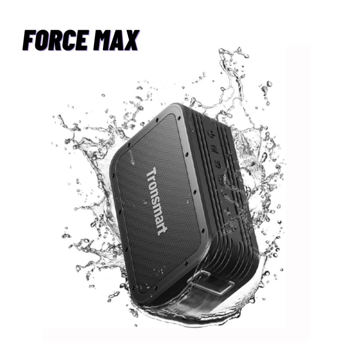 TRONSMART - Tronsmart Force Max Parlante Bluetooth Power Bank incorporado IPX6 -BK