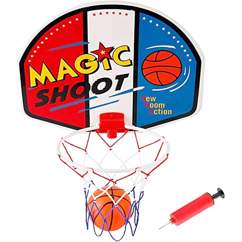 GENERICO - Mini baloncesto y aro con pelota y bomba