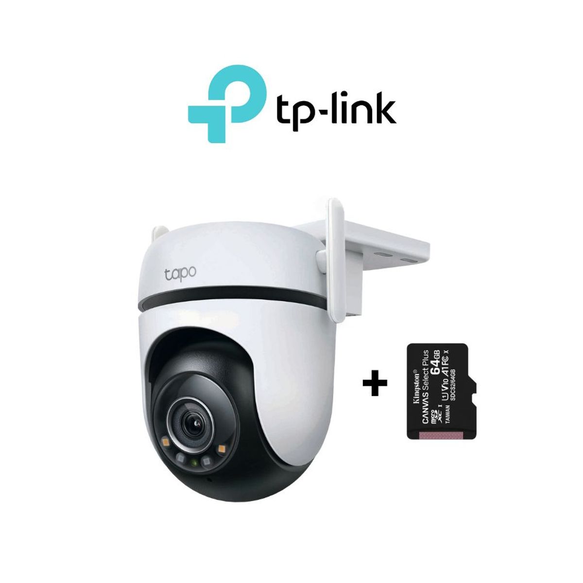 TP LINK - Cámara Wi-Fi de seguridad Tapo-C520WS + MicroSD 64GB - Tp-Link