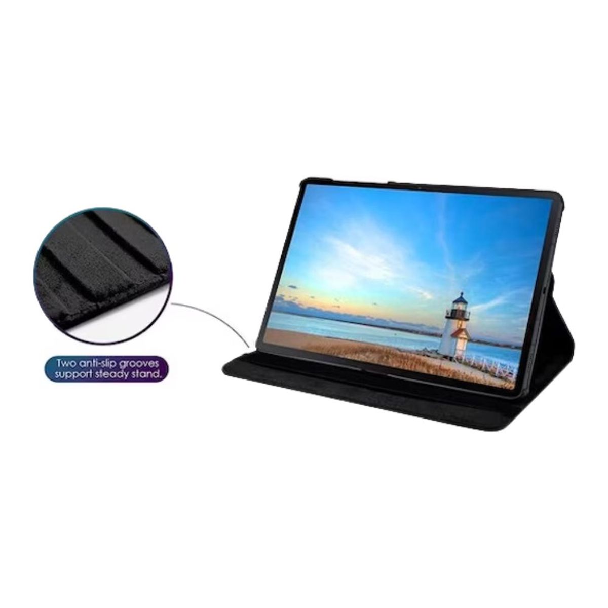 FUNDAANTIGOLPES - Funda Giratoria 360° para Samsung Galaxy Tab S8 Ultra - Negro