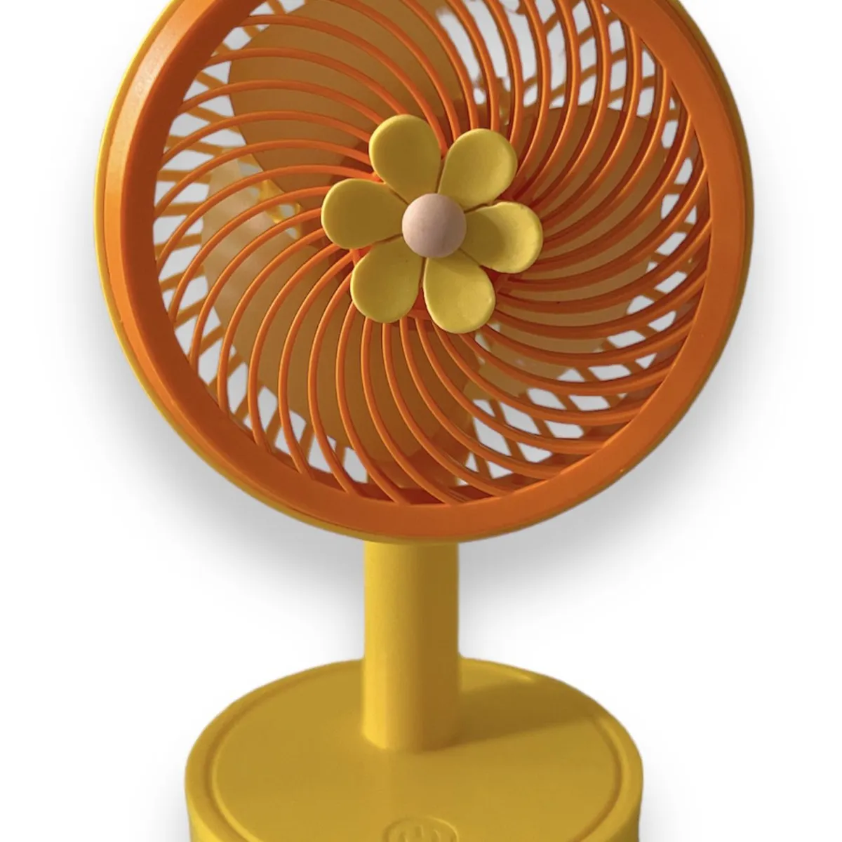 GENERICO - MINI VENTILADOR DE MESA CON USB - NARANJA