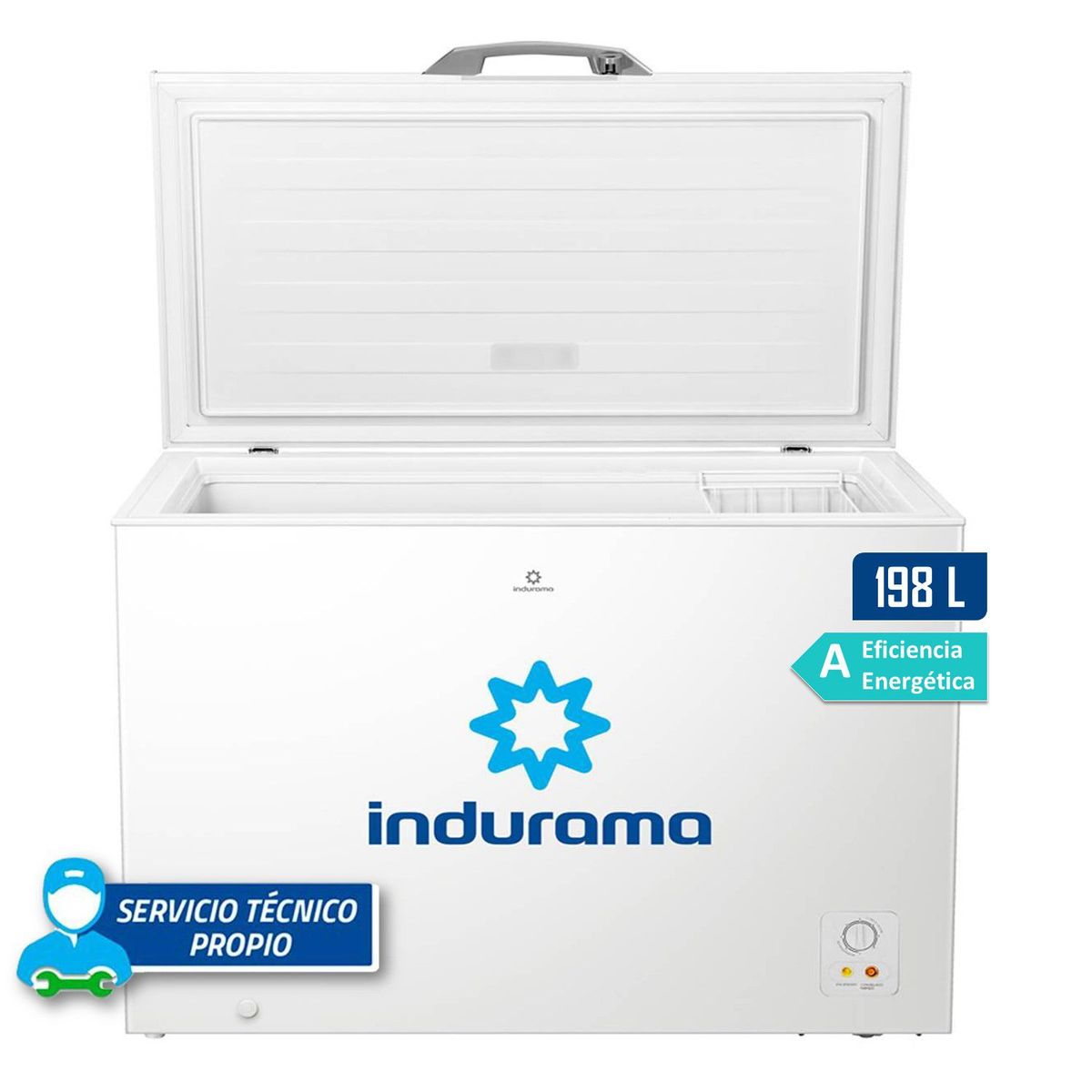 INDURAMA - Congeladora Indurama 198L CI-220BL Blanco