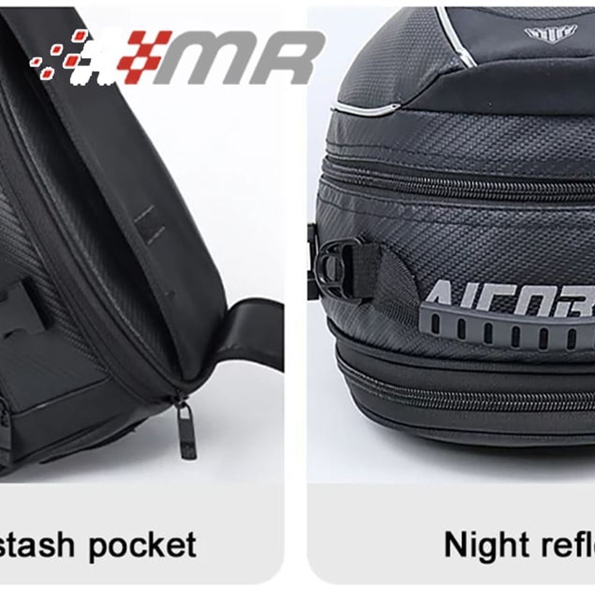 GENERICO - Maleta Para Moto Colin Alforja Diseño Carbon Impermeable