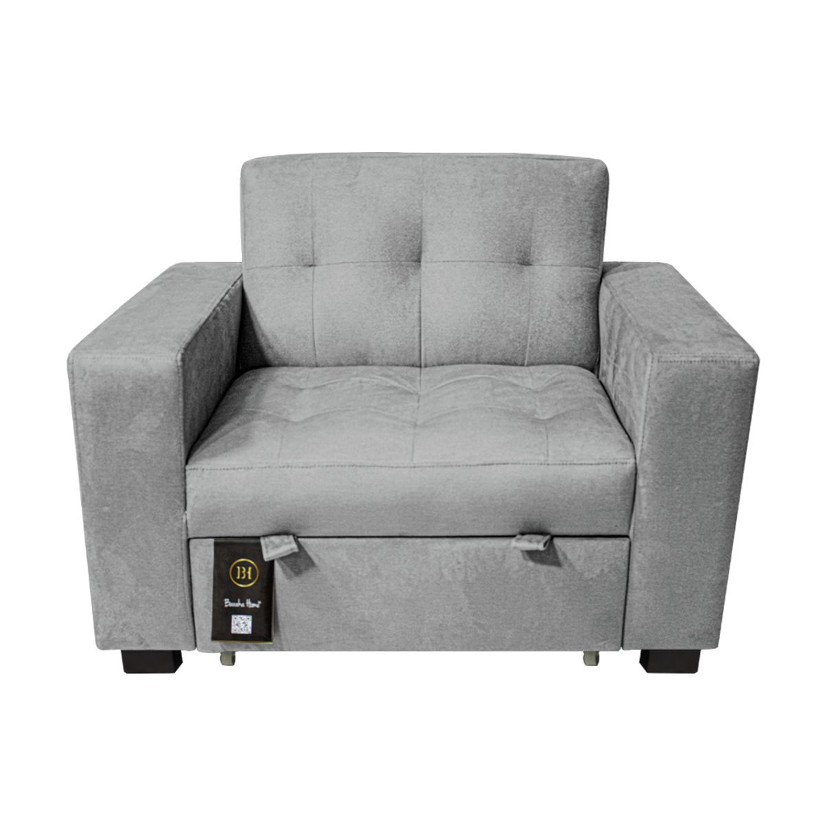 BARAKA HOME - Sofa Cama Madison 1 Plz - Gris Claro