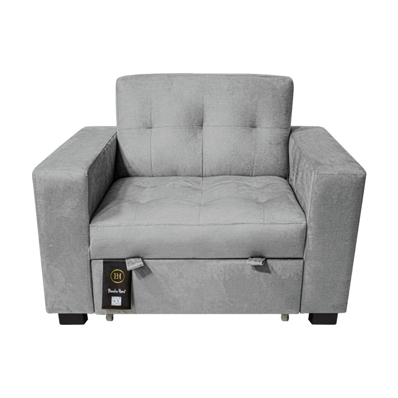 BARAKA HOME - Sofa Cama Madison 1 Plz - Gris Claro
