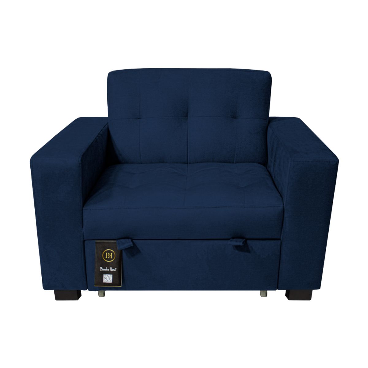 BARAKA HOME - Sofa Cama Madison 1 Plz - Azul Marino