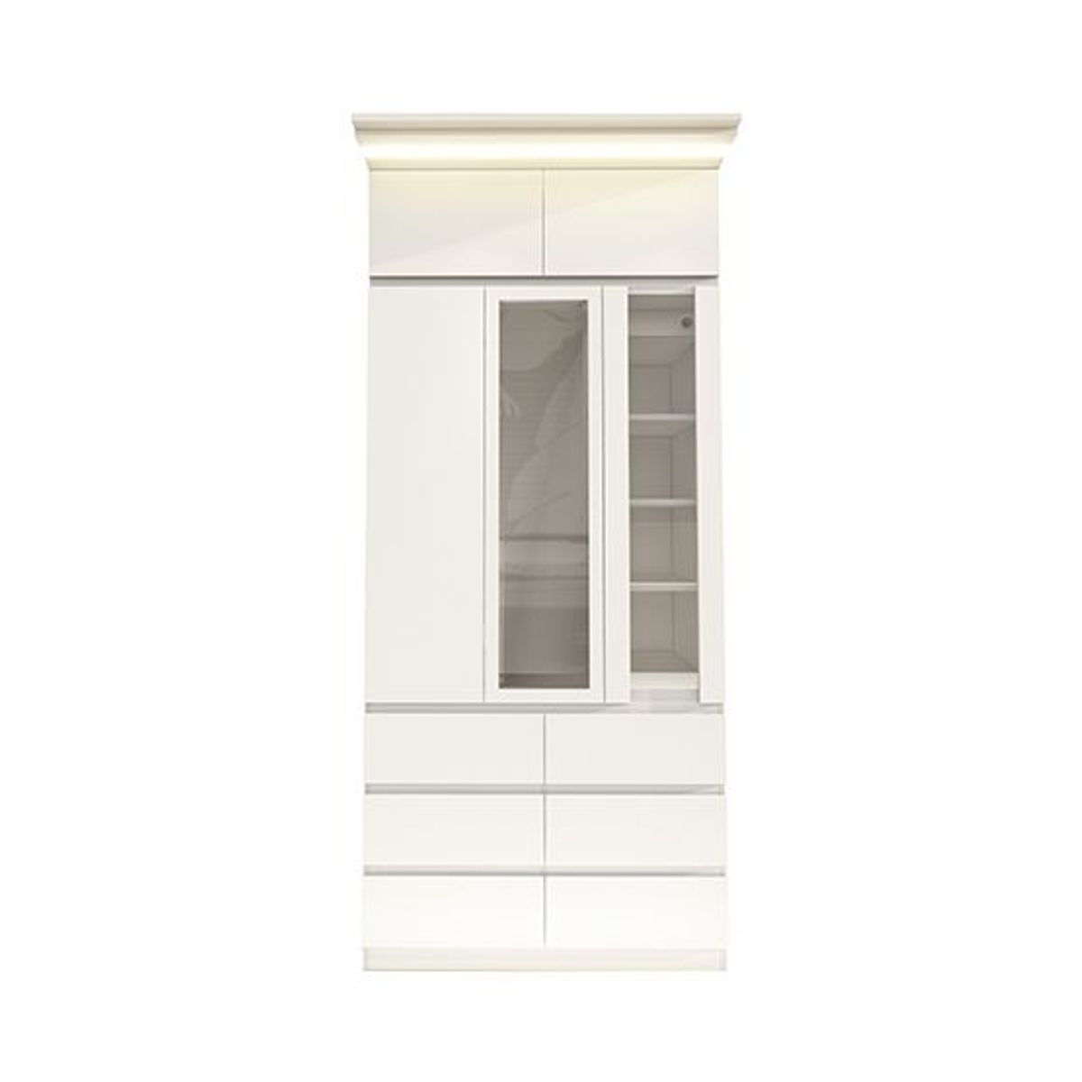 BARAKA HOME - Ropero de 3 Cuerpos Eschen - Blanco