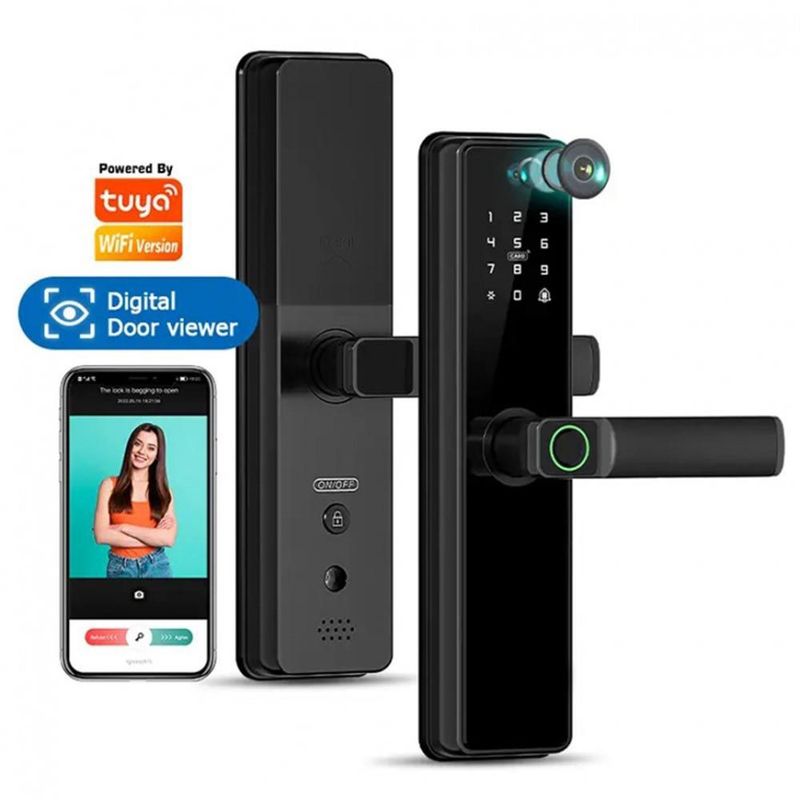 MN ELECTRONICS - Cerradura Smart  Video Portero Wifi 2.4 Ghz Tuya B2-PRO Cámara