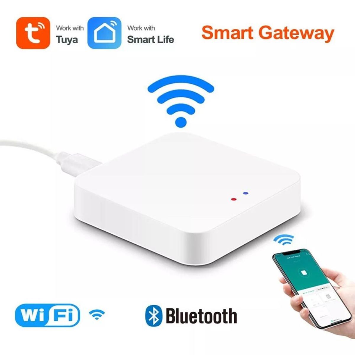 MN ELECTRONICS - Controlador Puerta de enlace inteligente Tuya Bt 5.0 y WiFi 2.4Ghz