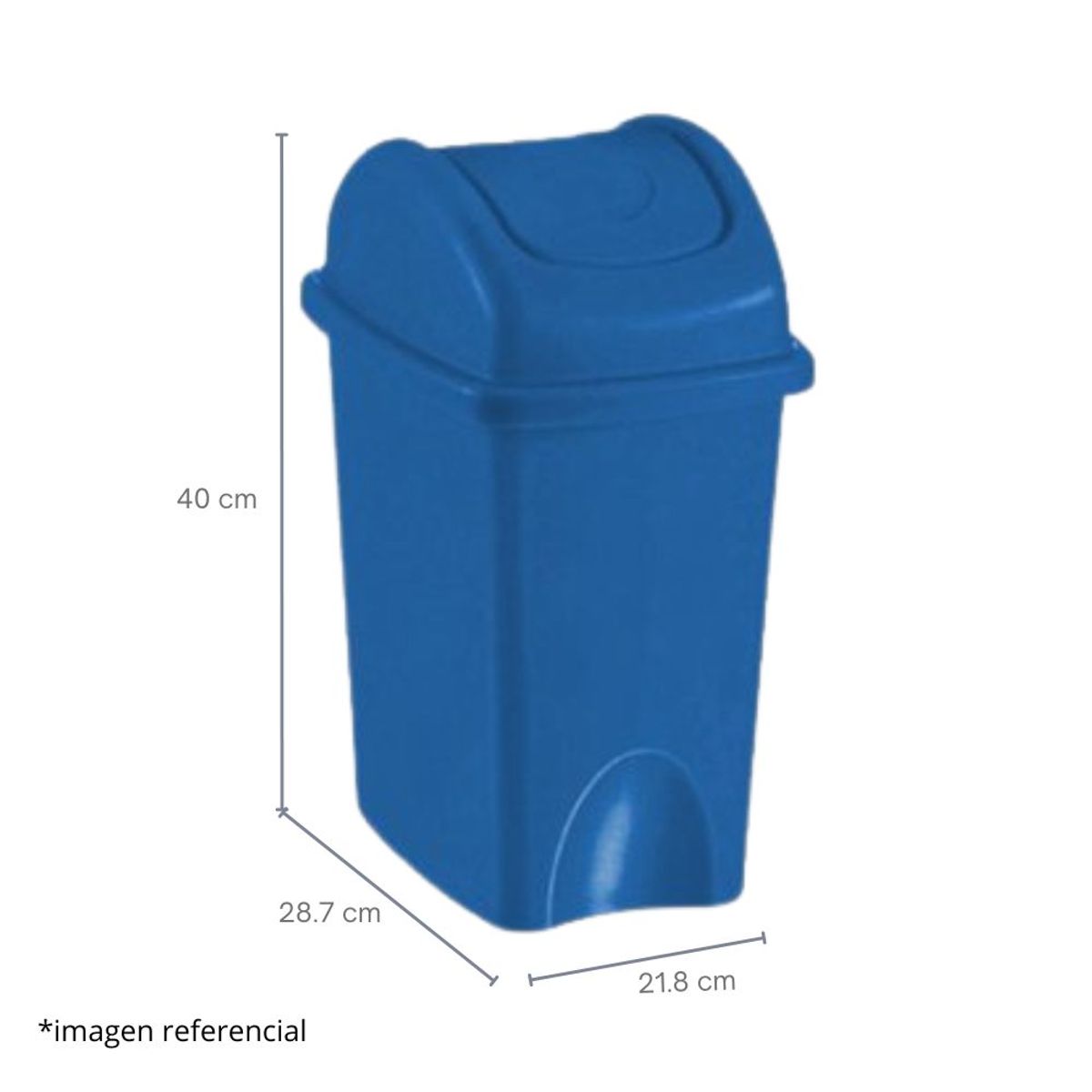 DISA SOLUCIONES ECOEFICIENTES - PAPELERA VAIVEN AZUL10 LITROS