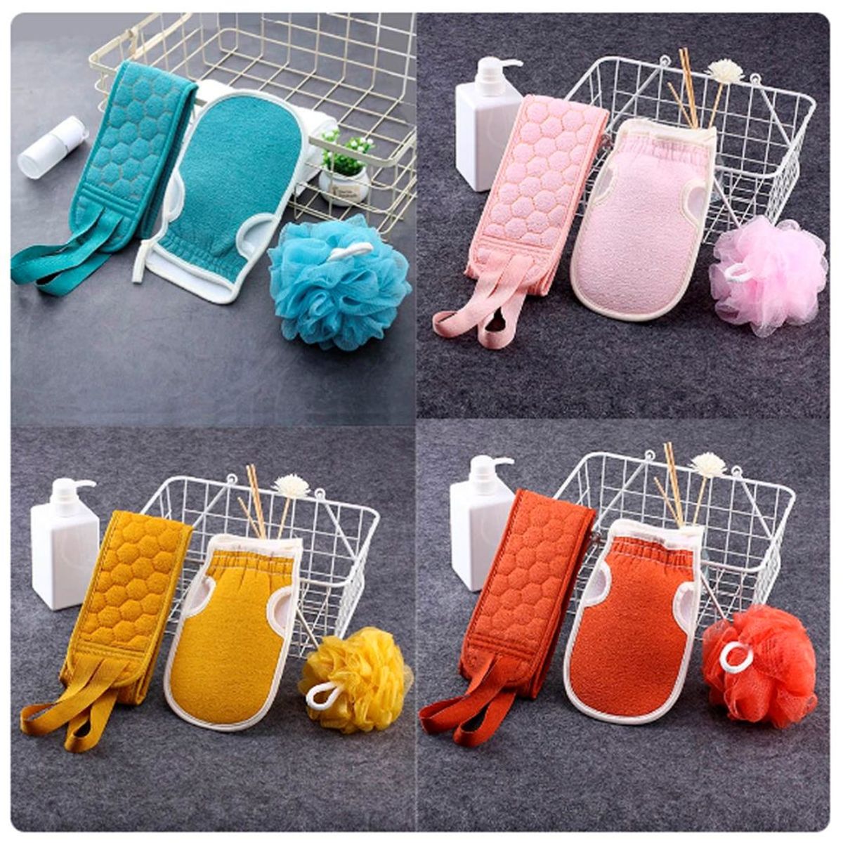 GENERICO - Set de 3 Accesorios de Ducha Baño en Bolsa Kawaii