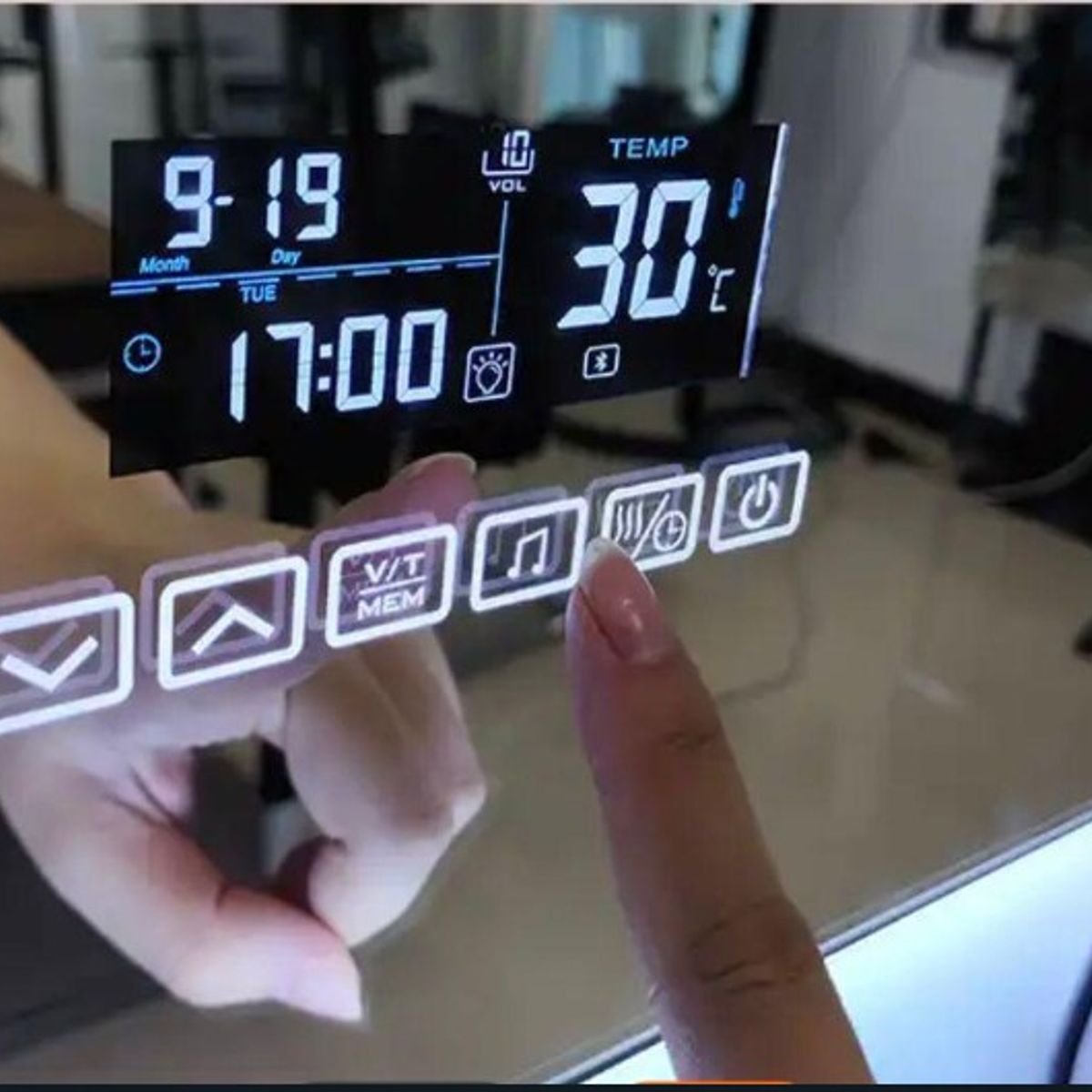 XERACOM - ESPEJO DE BAÑO CON LUZ LED BLUETOOTH Y PARLANTES