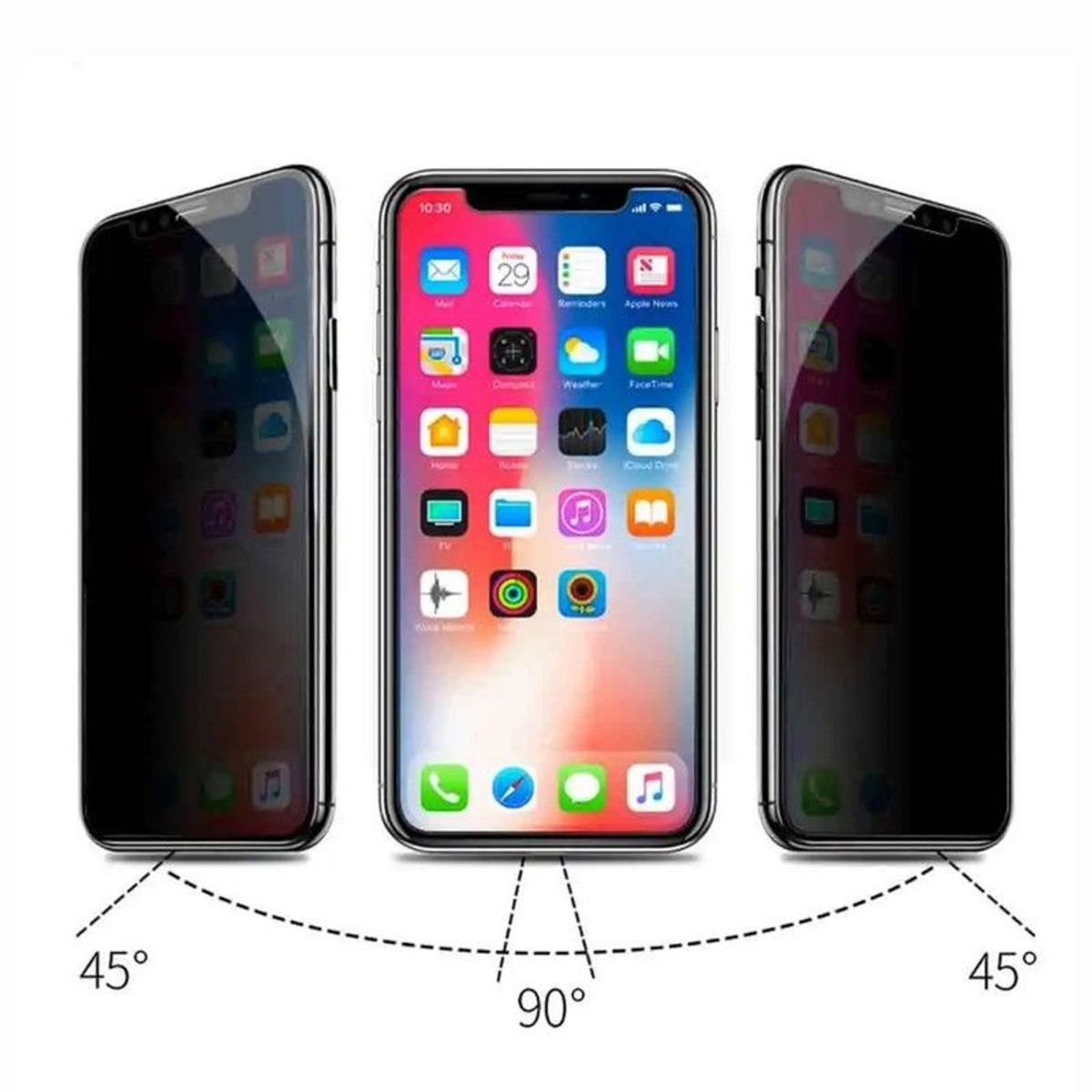 GENERICO - Mica  De Vidrio Antiespia Brillante Para Iphone 11 Pro