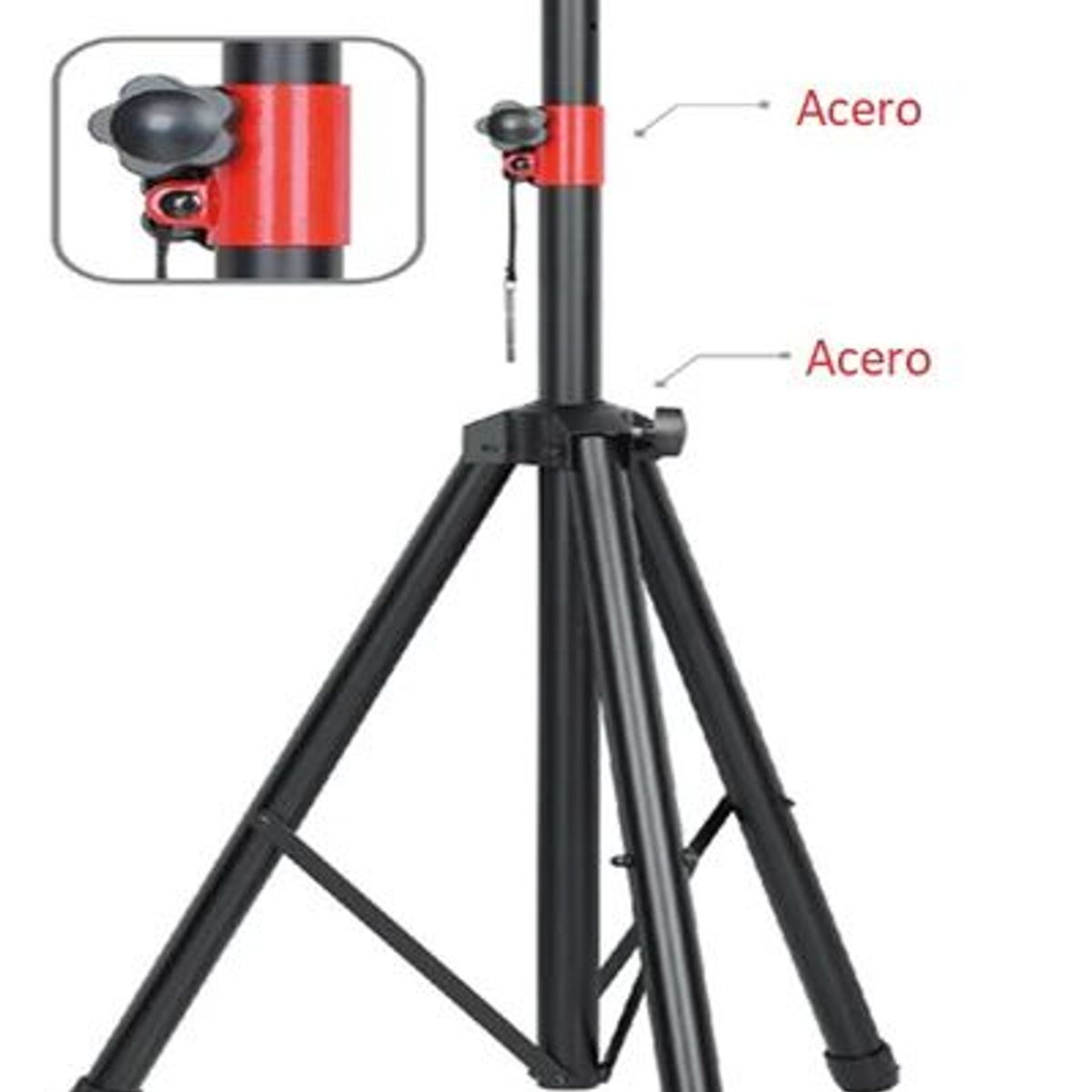 GENERICO - MONTECH - Trípode Pedestal Profesional para Parlante Carga 60Kg-Metal