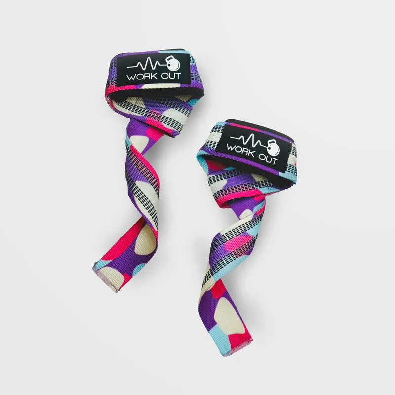 WORK OUT - STRAPS PARA LEVANTAR PESAS - GIMNASIO - MULTICOLOR