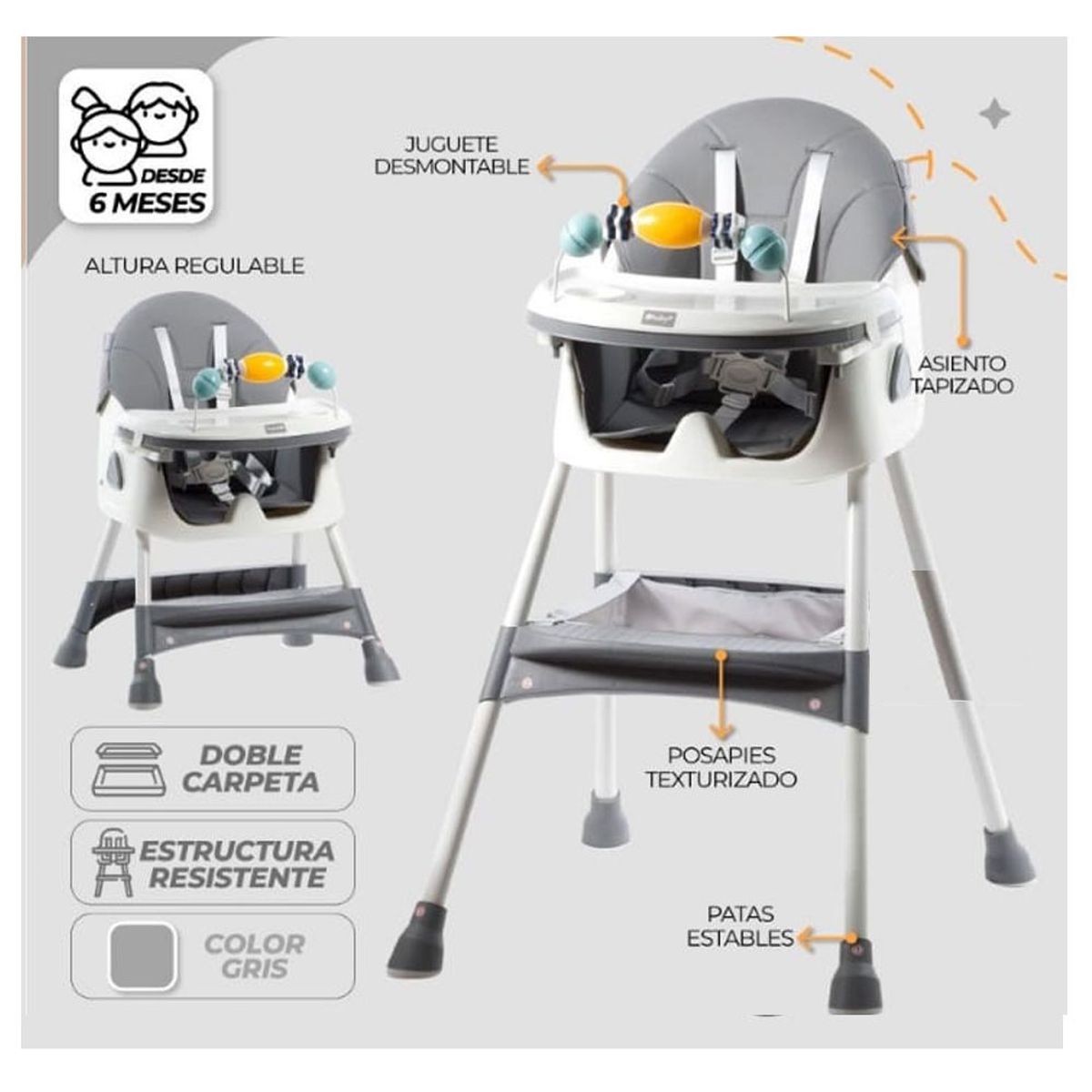 GENERICO - Silla Comedor para Bebes Dali Ebaby
