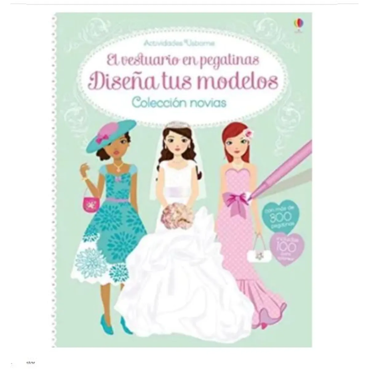 GENERICO - Libro Infantil Vestuario en Pegatinas - Novias