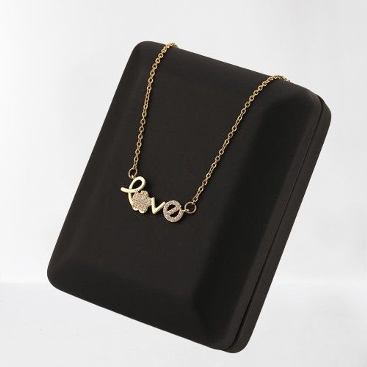 GENERICO - COLLAR LOVE FLOR DORADO