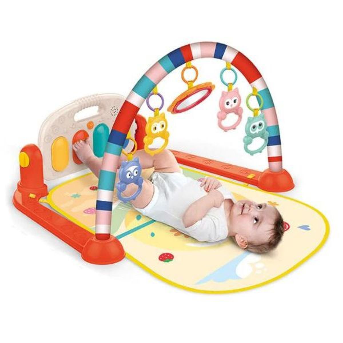 GENERICO - GIMNASIO MULTIFUNCIONAL DIDACTICO MUSICAL PARA BEBE 3 EN 1