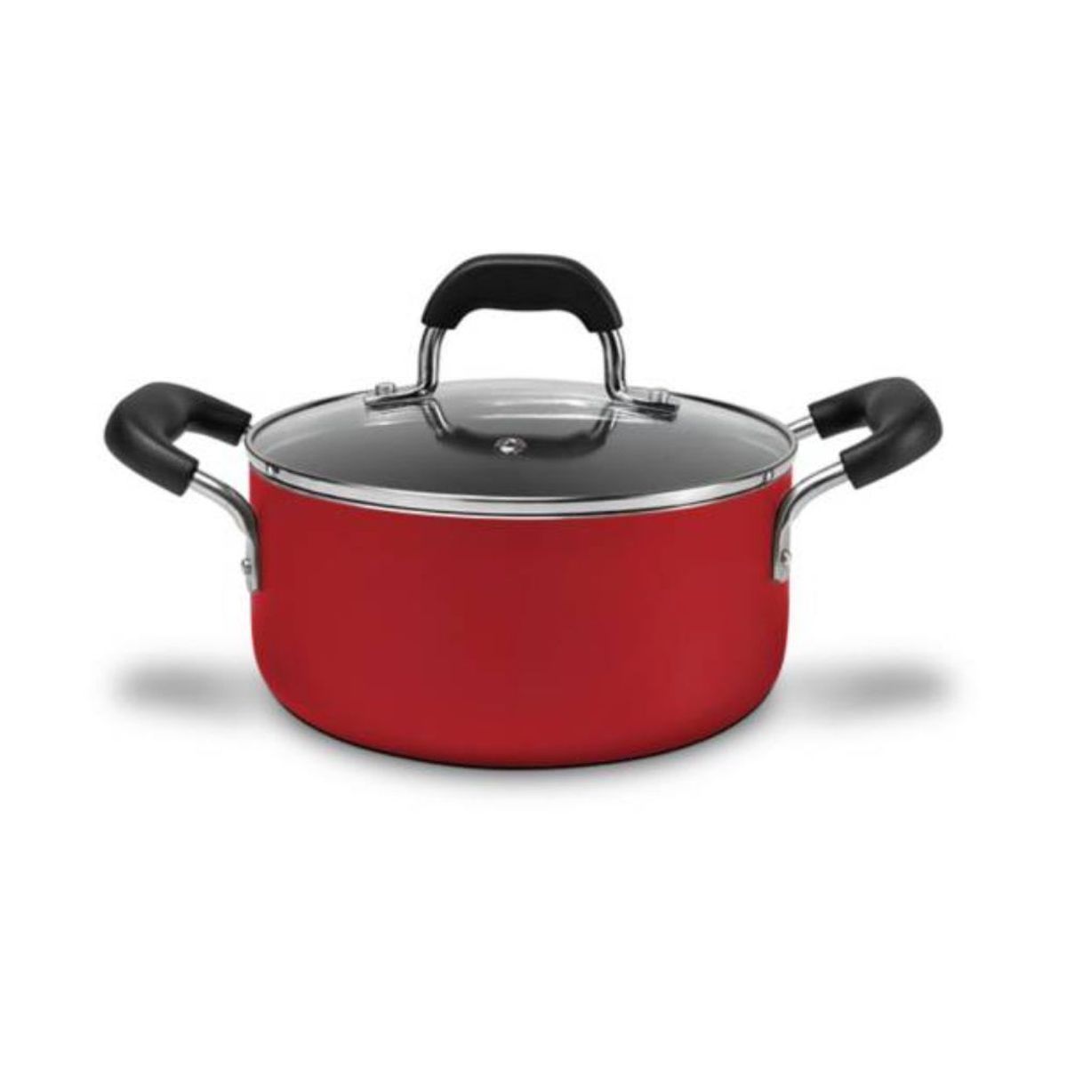 BRINOX - Cacerola Con Tapa 22cm 3.4L Brinox Saffron Rojo