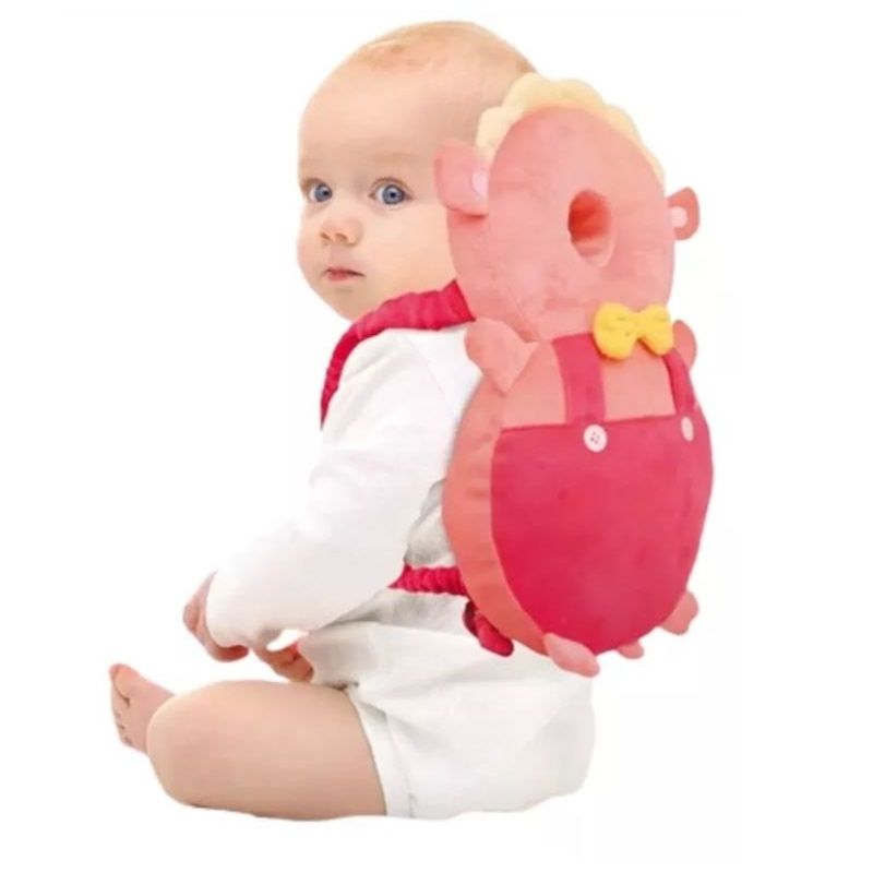GENERICO - PROTECTOR DE CABEZA-MOCHILA AMORTIGUADORA DE CAIDA-BEBE ROSA